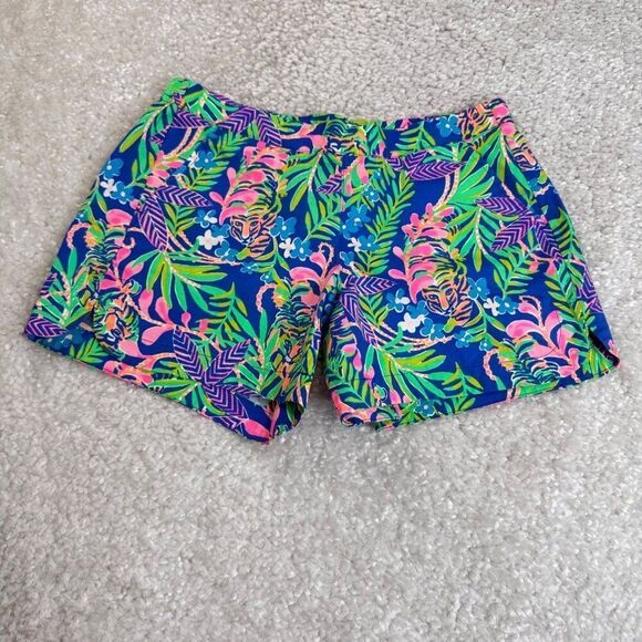 Lilly Pulitzer Ocean View Shorts Borealis Blue NEW - Picture 2 of 11